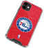 NBA Philadelphia 76ers Distressed iPhone 12 Clear Case