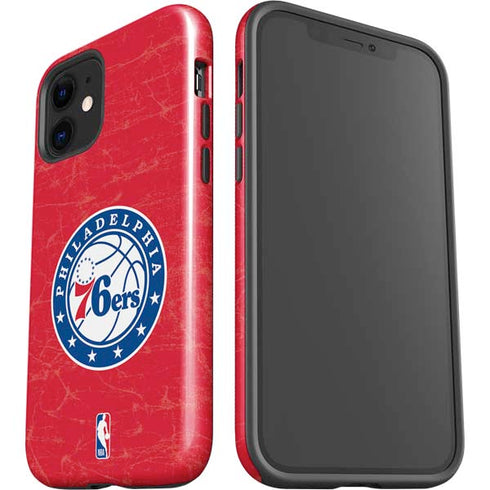 NBA Philadelphia 76ers Distressed iPhone 12 Impact Case