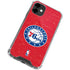 NBA Philadelphia 76ers Distressed iPhone 12 Mini Clear Case