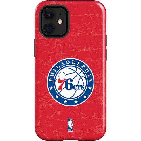 NBA Philadelphia 76ers Distressed iPhone 12 Mini Impact Case