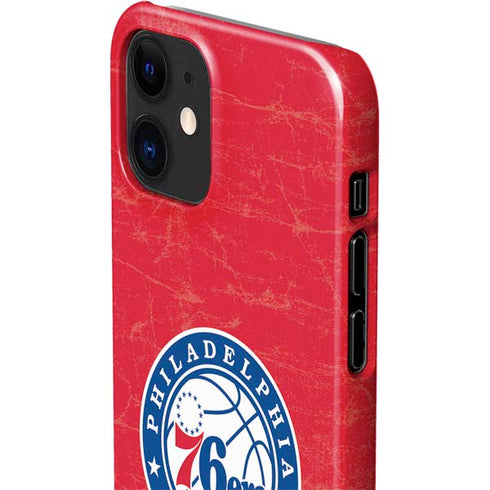 NBA Philadelphia 76ers Distressed iPhone 12 Mini Lite Case