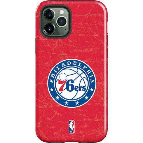 NBA Philadelphia 76ers Distressed iPhone 12 Pro Impact Case