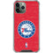 NBA Philadelphia 76ers Distressed iPhone 12 Pro Max Clear Case