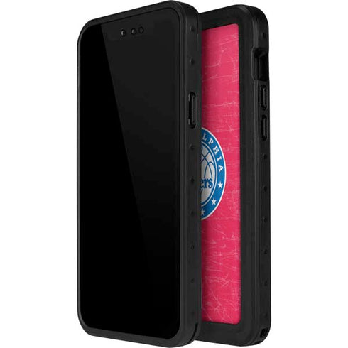 NBA Philadelphia 76ers Distressed iPhone 12 Pro Waterproof Case
