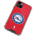 NBA Philadelphia 76ers Distressed iPhone 13 Clear Case