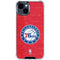 NBA Philadelphia 76ers Distressed iPhone 14 Plus Clear Case