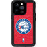 NBA Philadelphia 76ers Distressed iPhone 14 Pro Waterproof Case