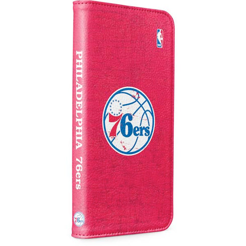 NBA Philadelphia 76ers Distressed iPhone 15 Plus Folio Case