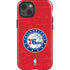 NBA Philadelphia 76ers Distressed iPhone 15 Plus Impact Case