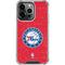 NBA Philadelphia 76ers Distressed iPhone 15 Pro Max Clear Case