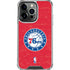 NBA Philadelphia 76ers Distressed iPhone 16 Pro Max Clear Case