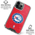 NBA Philadelphia 76ers Distressed iPhone 16 Pro Max Clear Case