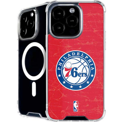 NBA Philadelphia 76ers Distressed iPhone 16 Pro Max MagSafe Case