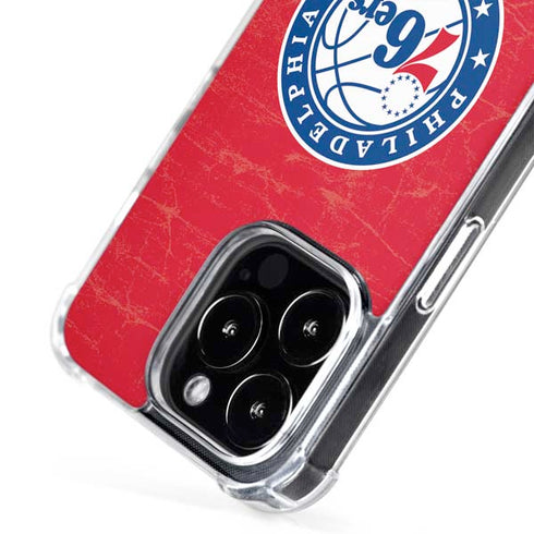 NBA Philadelphia 76ers Distressed iPhone 16 Pro Max MagSafe Case