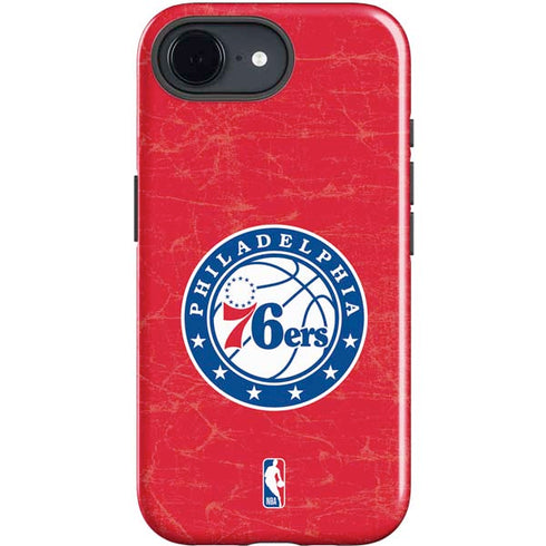 NBA Philadelphia 76ers Distressed iPhone 16e Impact Case