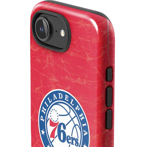 NBA Philadelphia 76ers Distressed iPhone 16e Impact Case