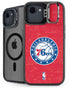 NBA Philadelphia 76ers Distressed iPhone 16e Kickstand Case