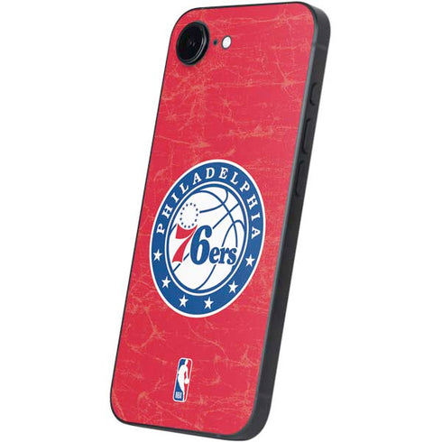 NBA Philadelphia 76ers Distressed iPhone 16e Skin