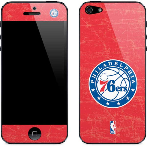 NBA Philadelphia 76ers Distressed iPhone 5/5s/5SE Skin