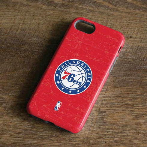 NBA Philadelphia 76ers Distressed iPhone 7 Pro Case