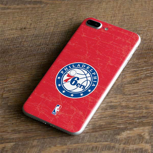 NBA Philadelphia 76ers Distressed iPhone 8 Plus Skin