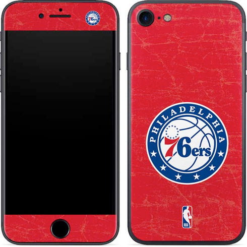 NBA Philadelphia 76ers Distressed iPhone 8 Skin