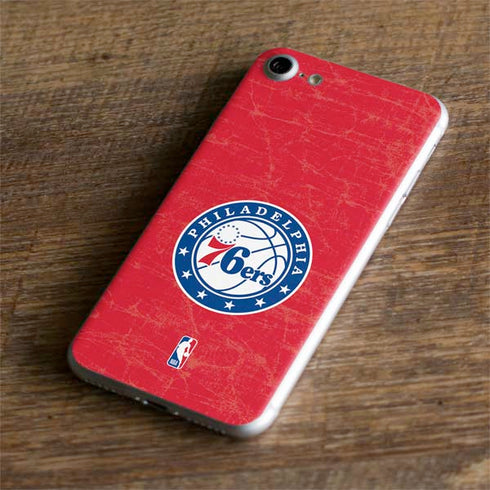 NBA Philadelphia 76ers Distressed iPhone 8 Skin
