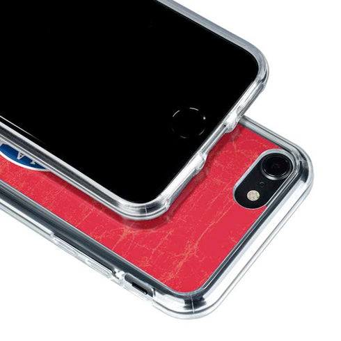 NBA Philadelphia 76ers Distressed iPhone SE (2nd & 3rd Gen) Clear Case