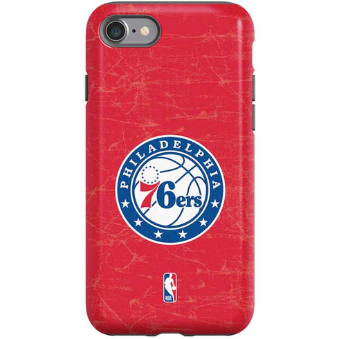 NBA Philadelphia 76ers Distressed iPhone SE (2nd & 3rd Gen) Pro Case