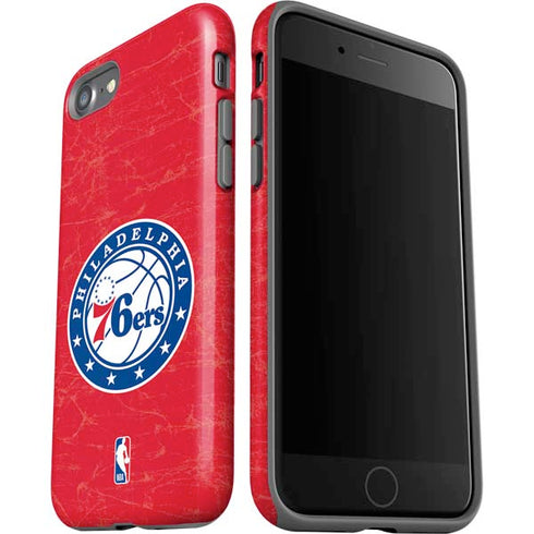 NBA Philadelphia 76ers Distressed iPhone SE (2nd & 3rd Gen) Pro Case