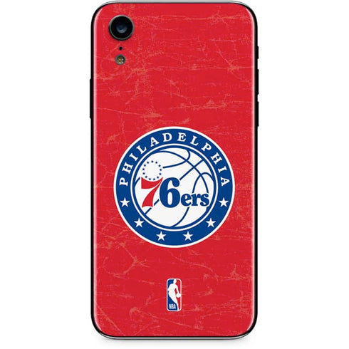 NBA Philadelphia 76ers Distressed iPhone XR Skin