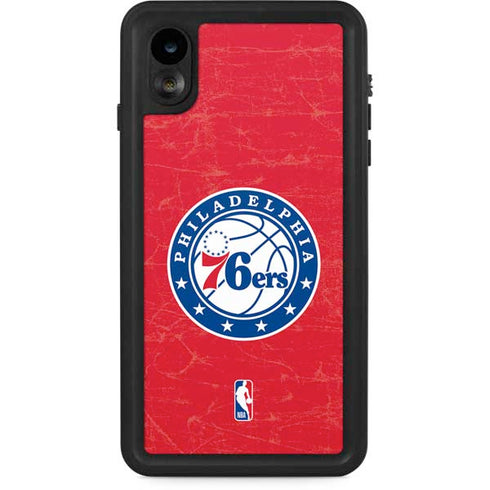 NBA Philadelphia 76ers Distressed iPhone XR Waterproof Case