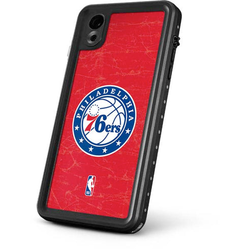 NBA Philadelphia 76ers Distressed iPhone XR Waterproof Case