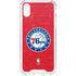 NBA Philadelphia 76ers Distressed iPhone XS Clear Case