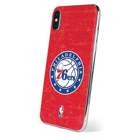 NBA Philadelphia 76ers Distressed iPhone XS Max Skin