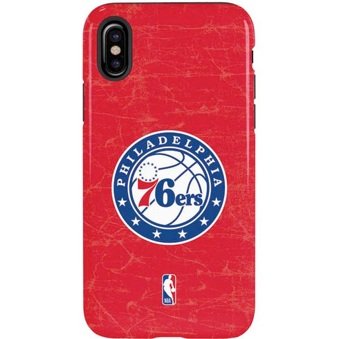 NBA Philadelphia 76ers Distressed iPhone XS Pro Case