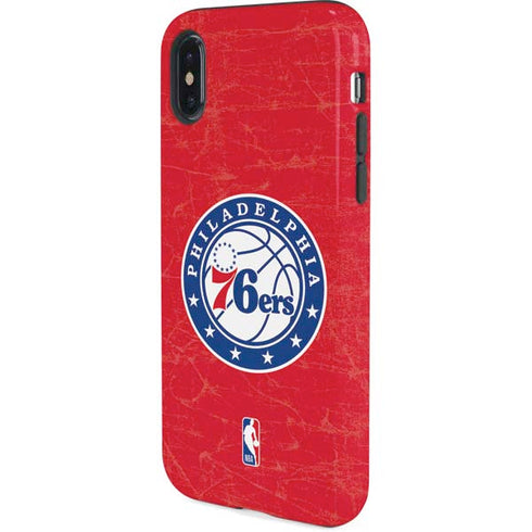 NBA Philadelphia 76ers Distressed iPhone XS Pro Case