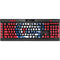 NBA Philadelphia 76ers Distressed K95 RGB PLATINUM Mechanical Gaming Keyboard Skin