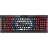 NBA Philadelphia 76ers Distressed K95 RGB PLATINUM Mechanical Gaming Keyboard Skin