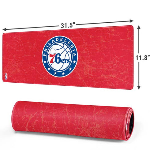 NBA Philadelphia 76ers Distressed Gaming Mouse Pad