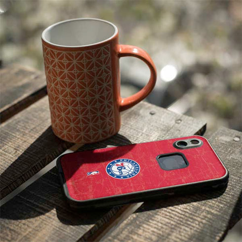 NBA Philadelphia 76ers Distressed LifeProof Fre iPhone Skin