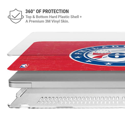 NBA Philadelphia 76ers Distressed MacBook Cases