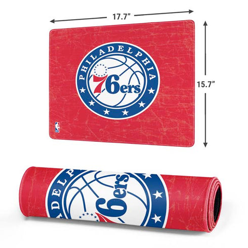 NBA Philadelphia 76ers Distressed Gaming Mouse Pad