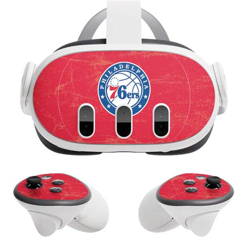 NBA Philadelphia 76ers Distressed Meta Quest 3 Skin