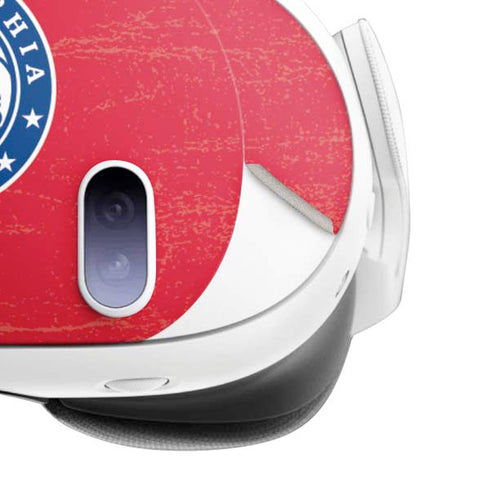 NBA Philadelphia 76ers Distressed Meta Quest 3 Skin