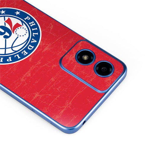 NBA Philadelphia 76ers Distressed Moto G Play 4G (2024) Skin