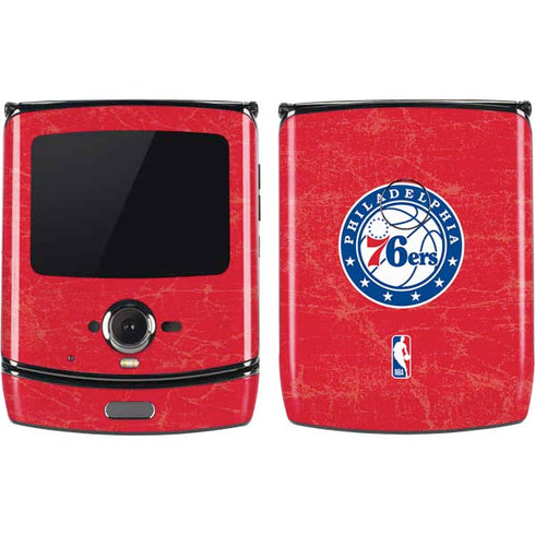 NBA Philadelphia 76ers Distressed Motorola RAZR Skin