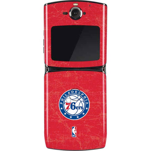 NBA Philadelphia 76ers Distressed Motorola RAZR Skin