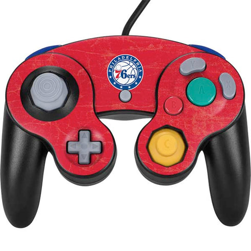 NBA Philadelphia 76ers Distressed Nintendo GameCube Controller Skin
