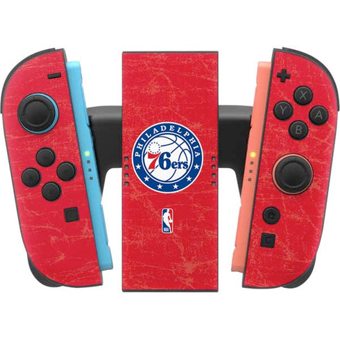 NBA Philadelphia 76ers Distressed Nintendo Switch 2 (2025) Joy-Con Controller Skin